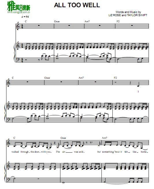 Taylor swift - all too well 