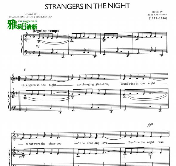 Frank Sinatra - Strangers In The Nightָ
