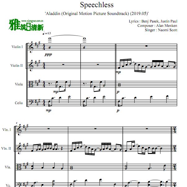 Aladdin(2019) Speechless ˫Сٺ