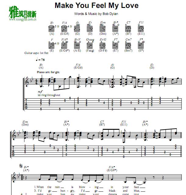  - Make You Feel My Love