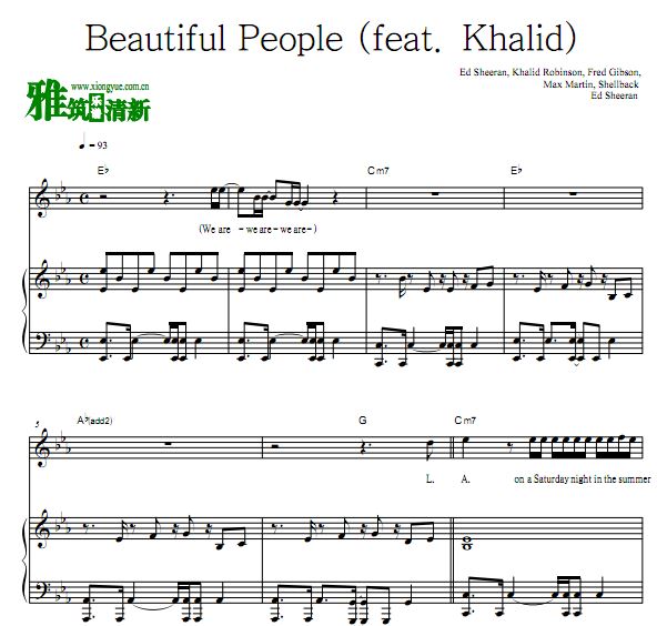 Ed Sheeran - Beautiful Peopleٰ  (feat. Khalid)