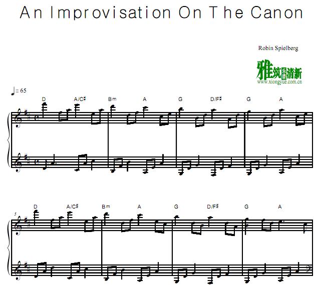 Robin Spielberg - An Improvisation on the Canon in D