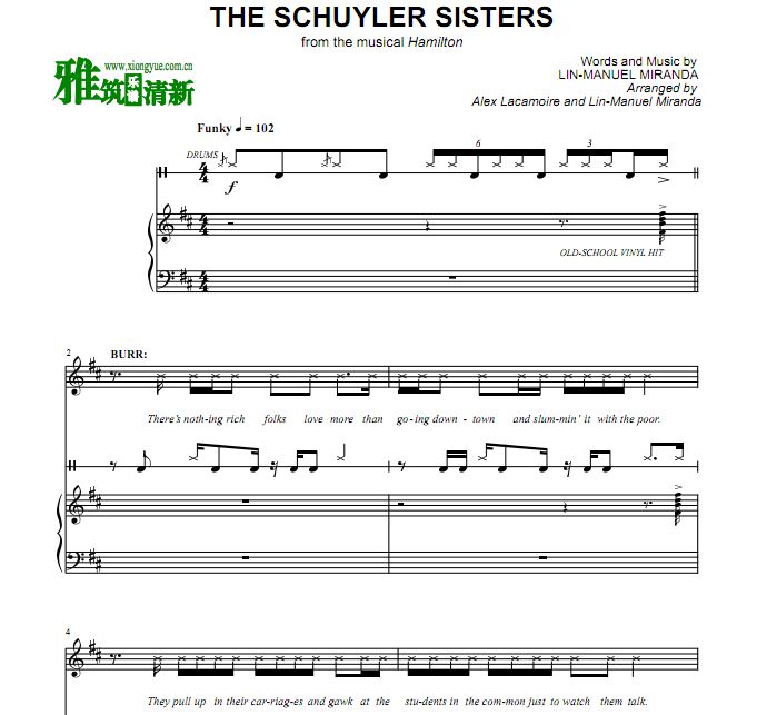 ܶ Hamilton - The Schuyler Sistersָٰ