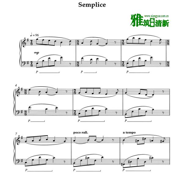 Carl Vine - semplice钢琴谱