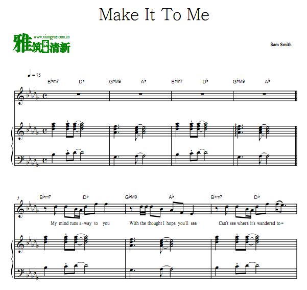 Sam Smith - Make It To Me