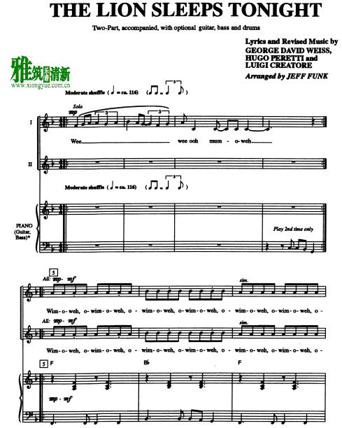 The Lion Sleeps Tonight 2ϳٰ