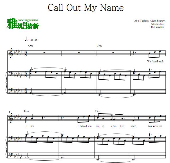 The Weeknd - Call Out My Nameָٵ