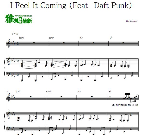 The Weeknd - I Feel It Comingָٰ  (Feat. Daft Punk)