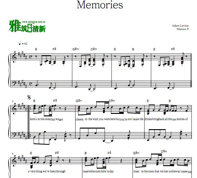 Maroon 5 - Memories������