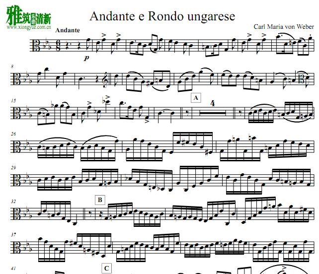 Weber Andante e Rondo ungarese 