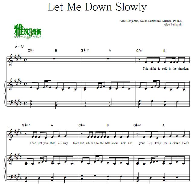 Alec Benjamin - Let Me Down Slowlyٰ
