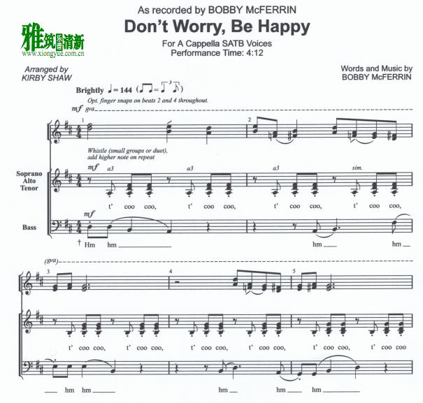 Bobby McFerrin - Don't Worry Be Happyϳ1
