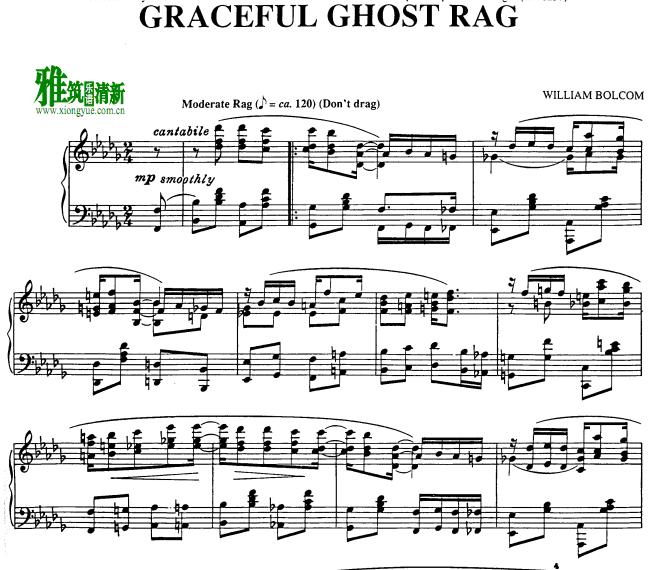 William Bolcom  - Graceful Ghost Rag
