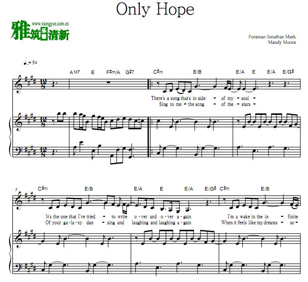 Mandy Moore - Only Hope  ٰ