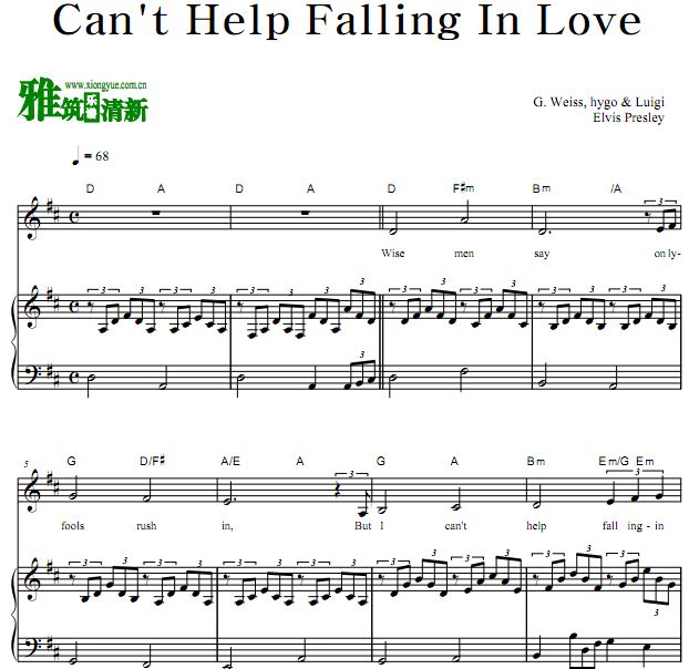 Elvis Presley - Can't Help Falling In Love with youٰ 