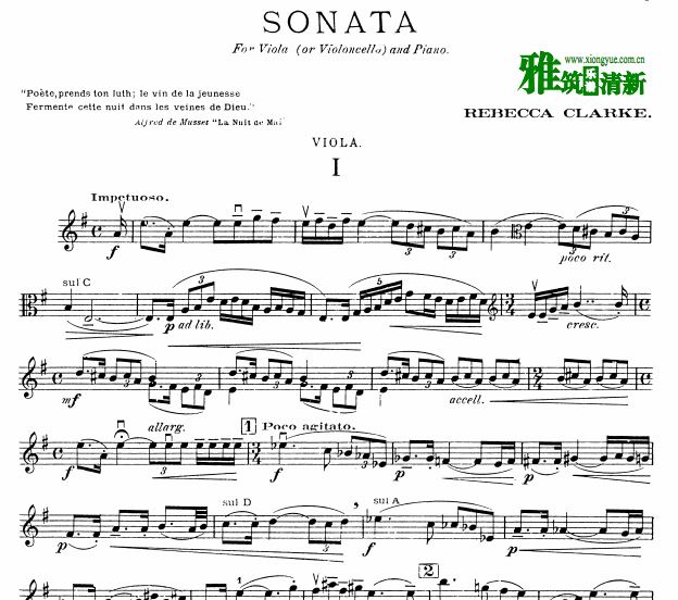 Rebeccac Clarke - Viola Sonata    