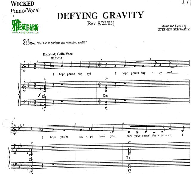 Wicked - Defying Gravity  ٰ