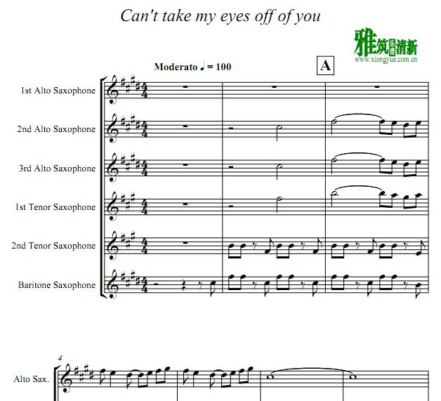 Can't take my eyes off of you˹