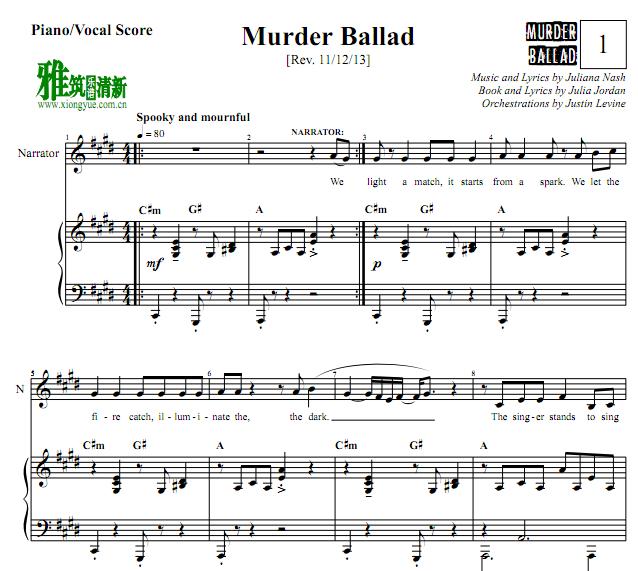 Murder Ballad - Murder Balladٰ