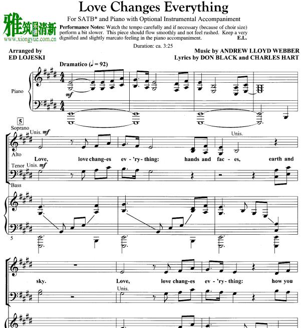 Ĺ۵ - Love Changes Everythingϳٰ