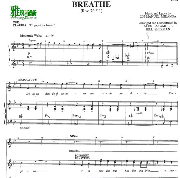 In the heights - breathe  ٰ