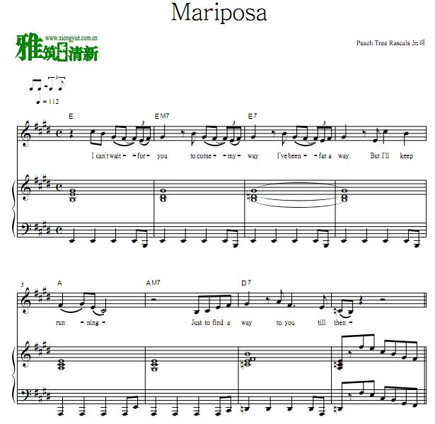 Peach Tree Rascals - Mariposaٰ  