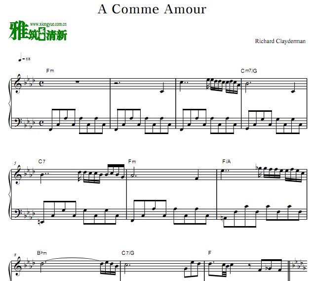 ¿ ˽  A comme amour