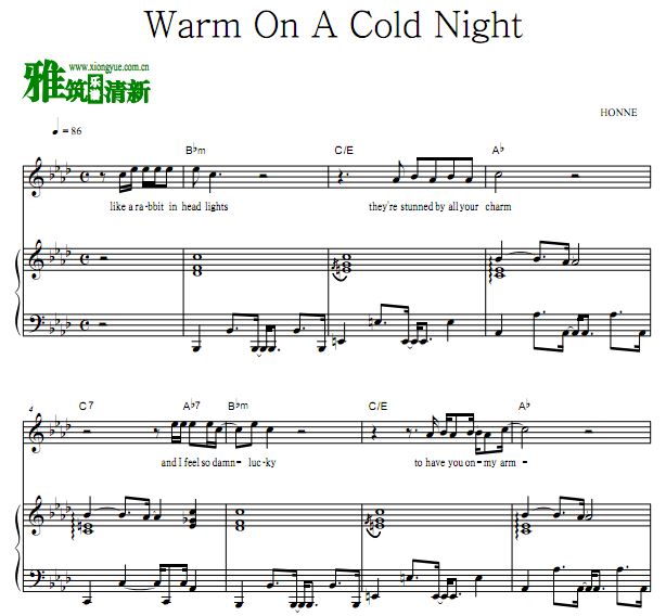 HONNE - Warm On A Cold Nightٰ