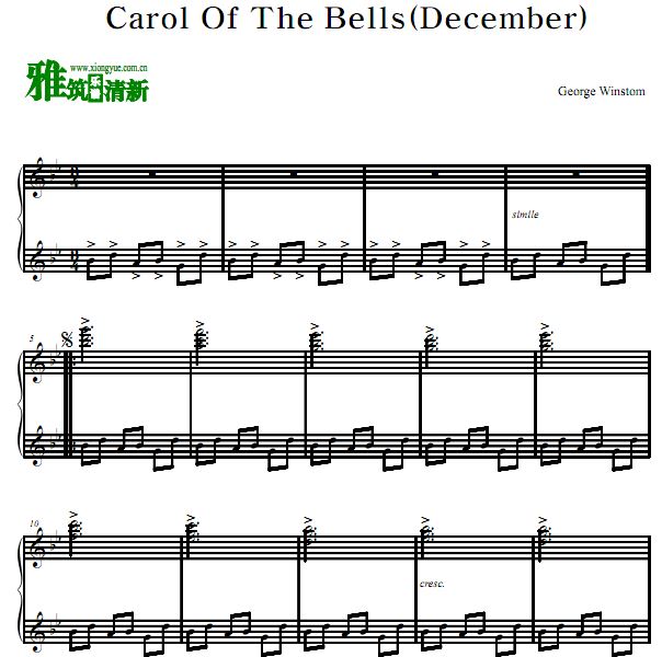 George Winston ˹ Carol Of The Bells