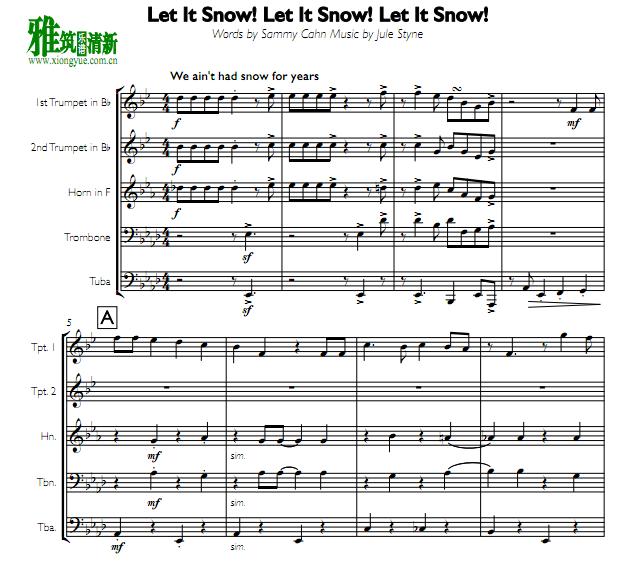 Let It Snow! Let It Snow! Let It Snow!ͭ