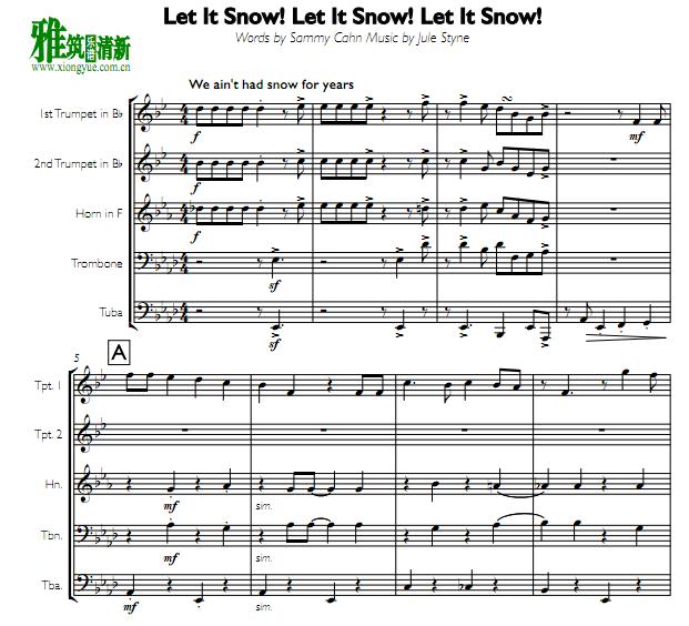 Let It Snow! Let It Snow! Let It Snow!ͭ