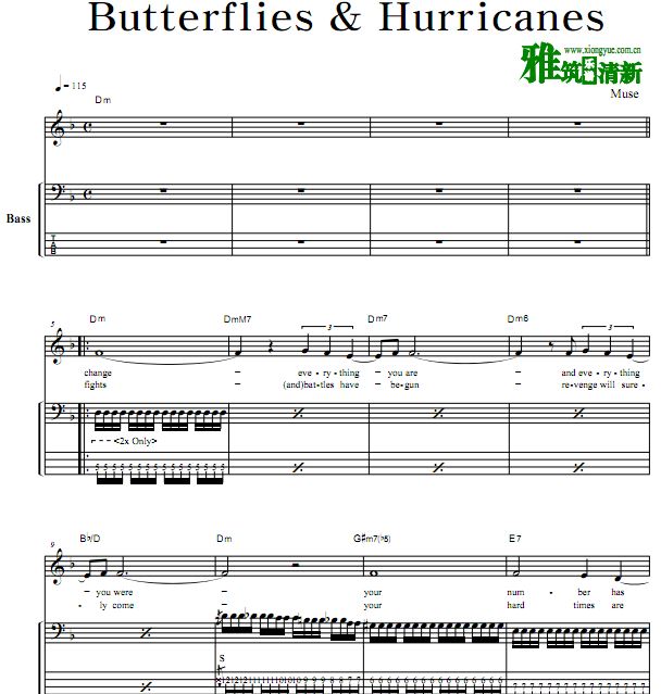 Museֶ  Butterflies & Hurricanes˾