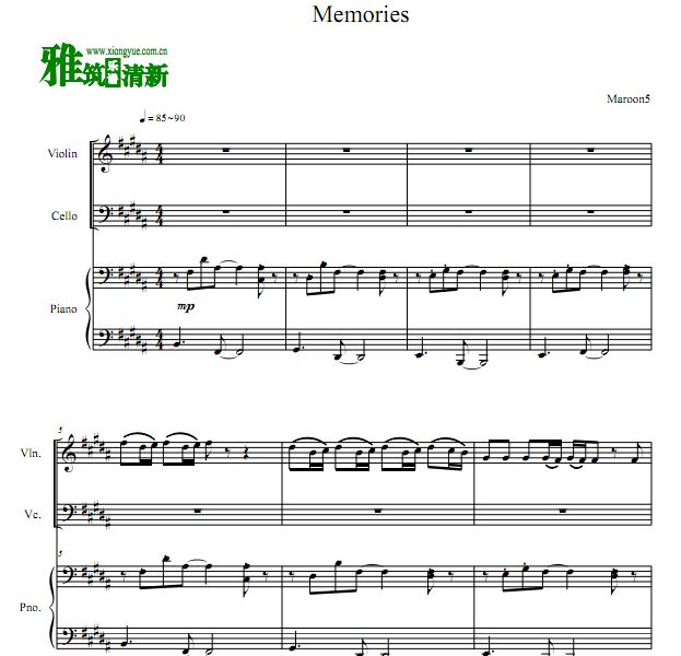 ħ Maroon 5 - MemoriesСٴٸٺ