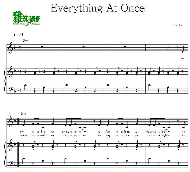 Lenka - Everything At Onceٰ