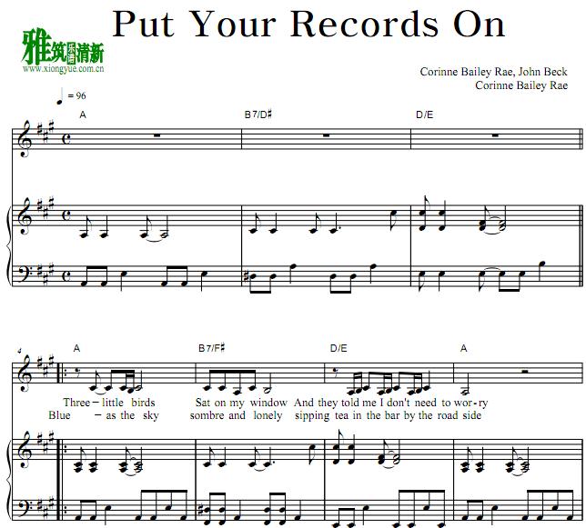 Corinne Bailey Rae - Put Your Records Onٰ