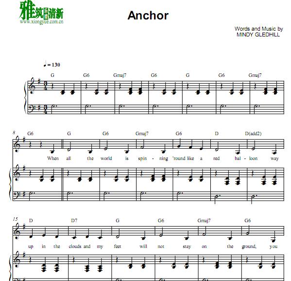 Mindy Gledhill - Anchorٰ