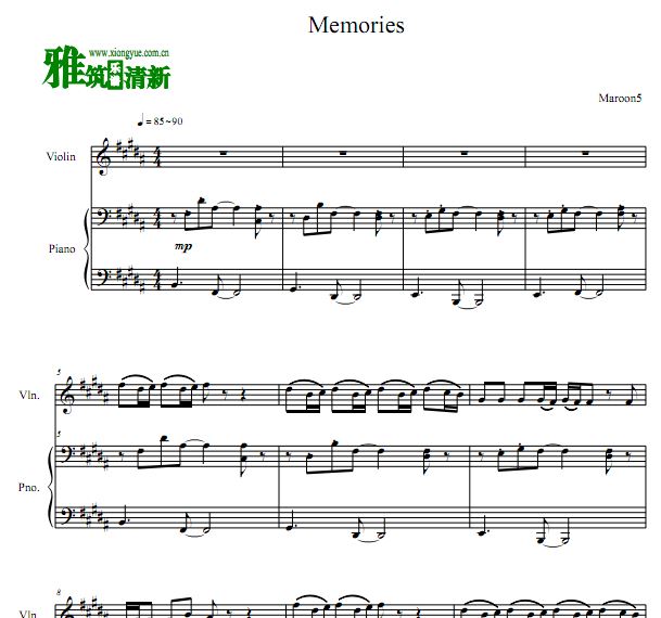 ħ Maroon 5 - MemoriesСٸٺ