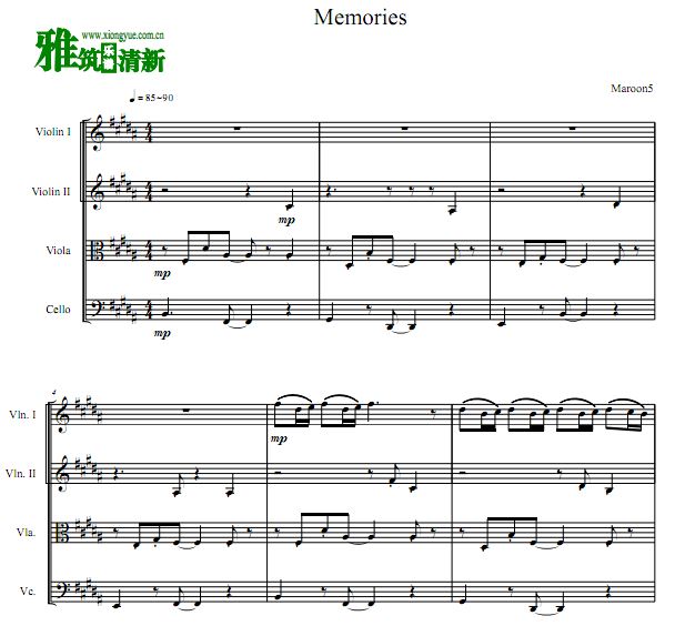 ħ Maroon 5 - Memories