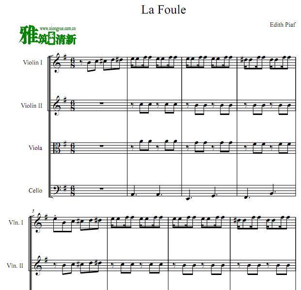 Edith Piaf - La Foule