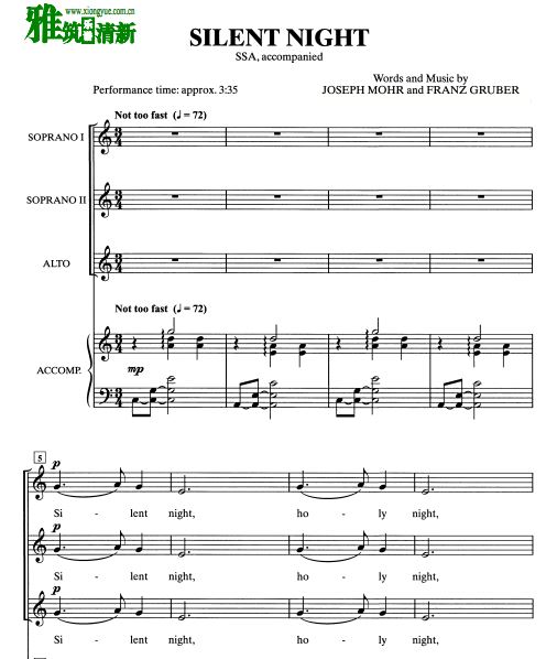 Silent Night SSAϳ
