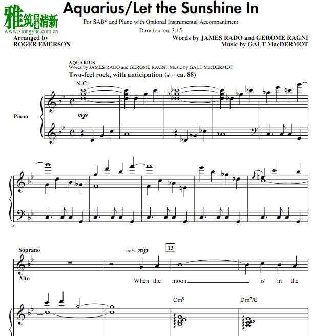 Aquarius/Let the Sunshine Inϳٰ