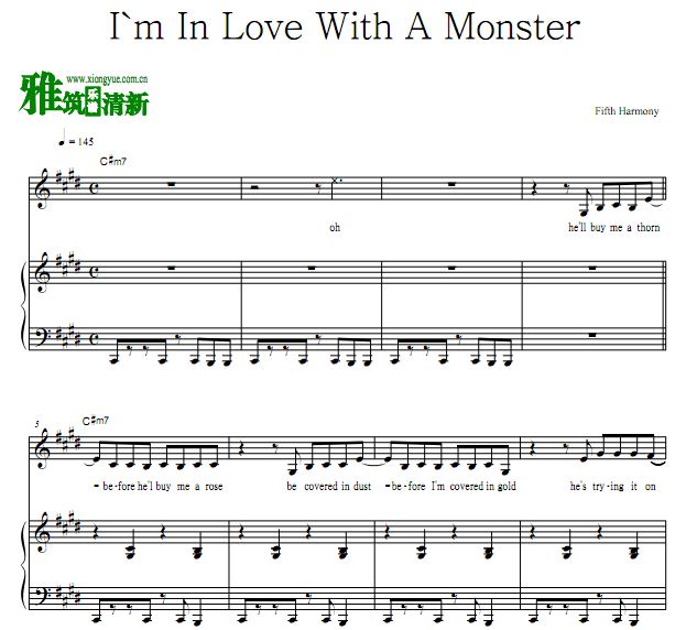  Fifth Harmony- I'm In Love With A Monster  