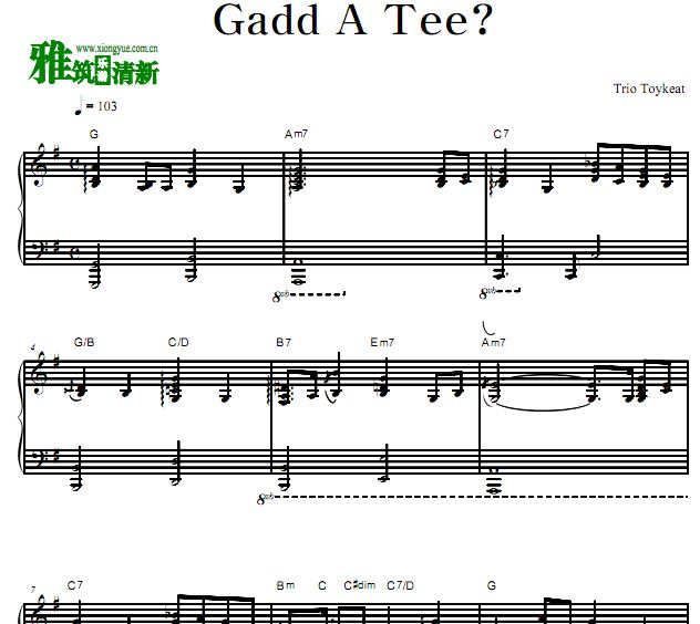 Trio Toykeat - Gadd A Tee 