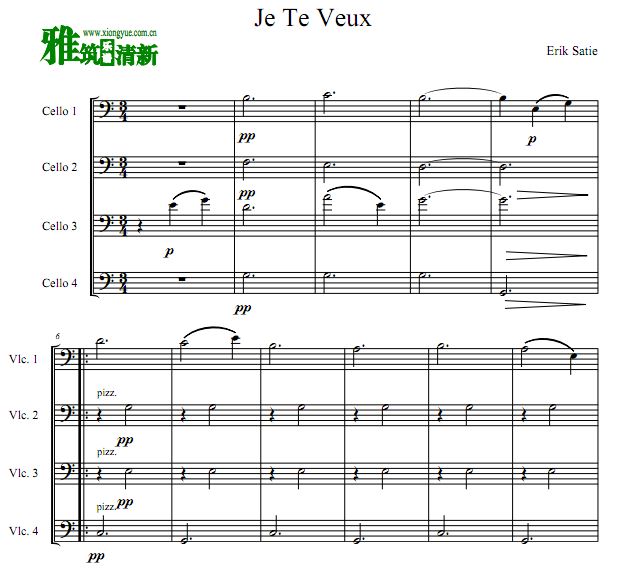 Erik Satie - Je Te Veux · Ҫ