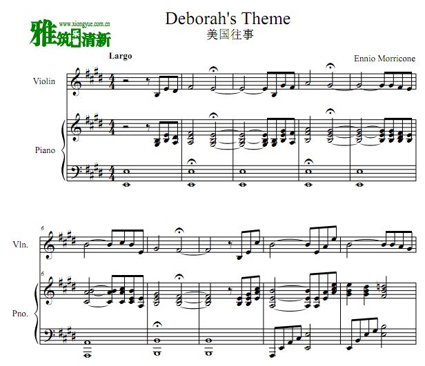 Deborah's Theme Сٸٰ 