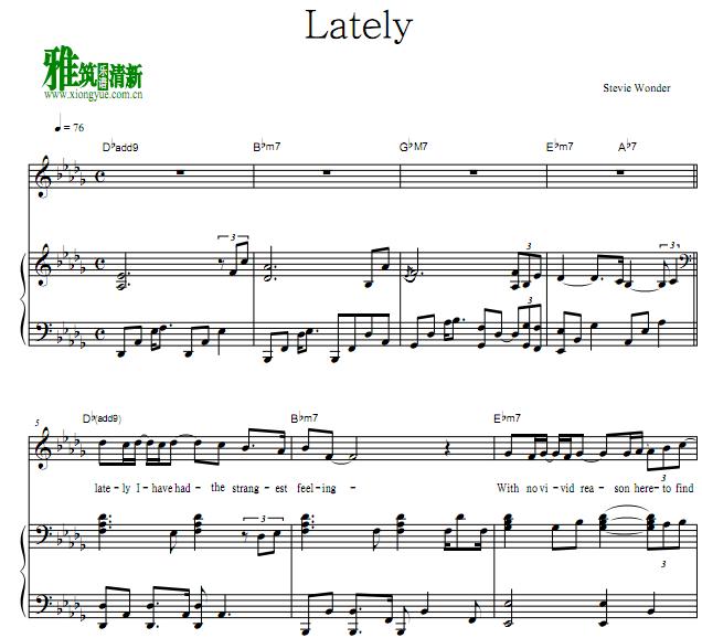 Stevie Wonder - Latelyٰ