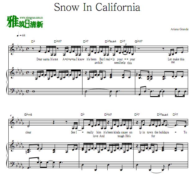 Ariana Grande - Snow In Californiaٰ 