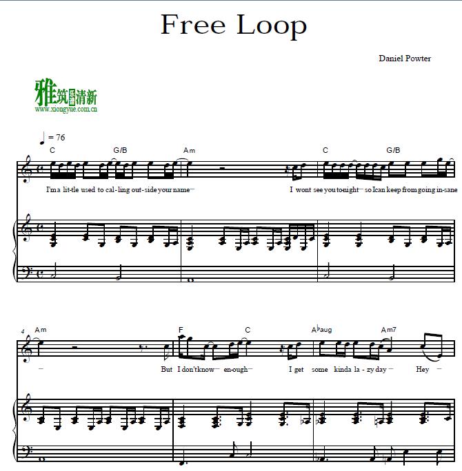 Daniel Powter - Free Loopٰ