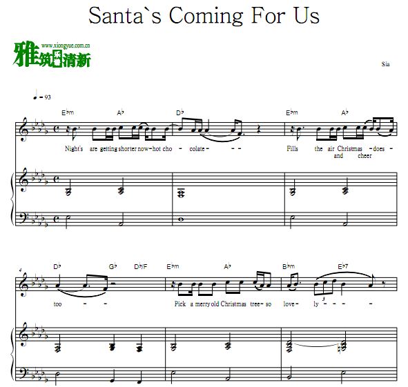Sia - Santa`s Coming For Us  