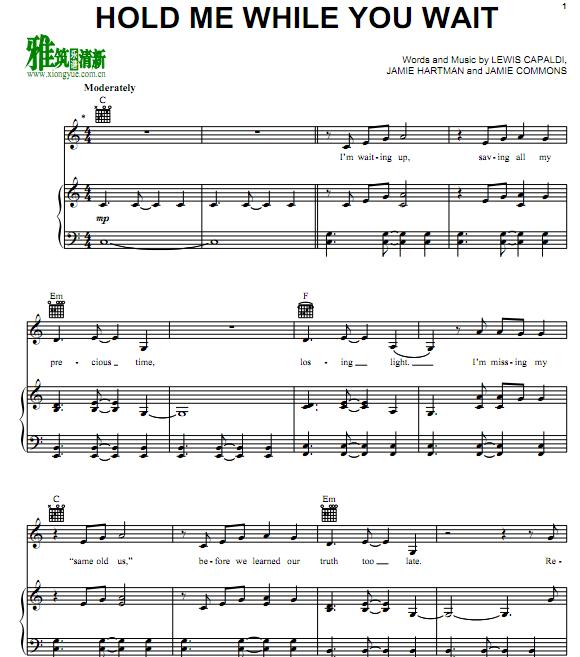 Lewis Capaldi - Hold Me While You Wait 